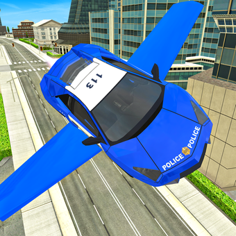 警用飞行车未来派Sim 3D