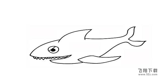 QQ画图红包鲨鱼画法教程详解