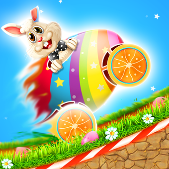 复活节小兔子赛跑