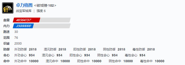 剑网三战宝军械库副本首领技能属性介绍