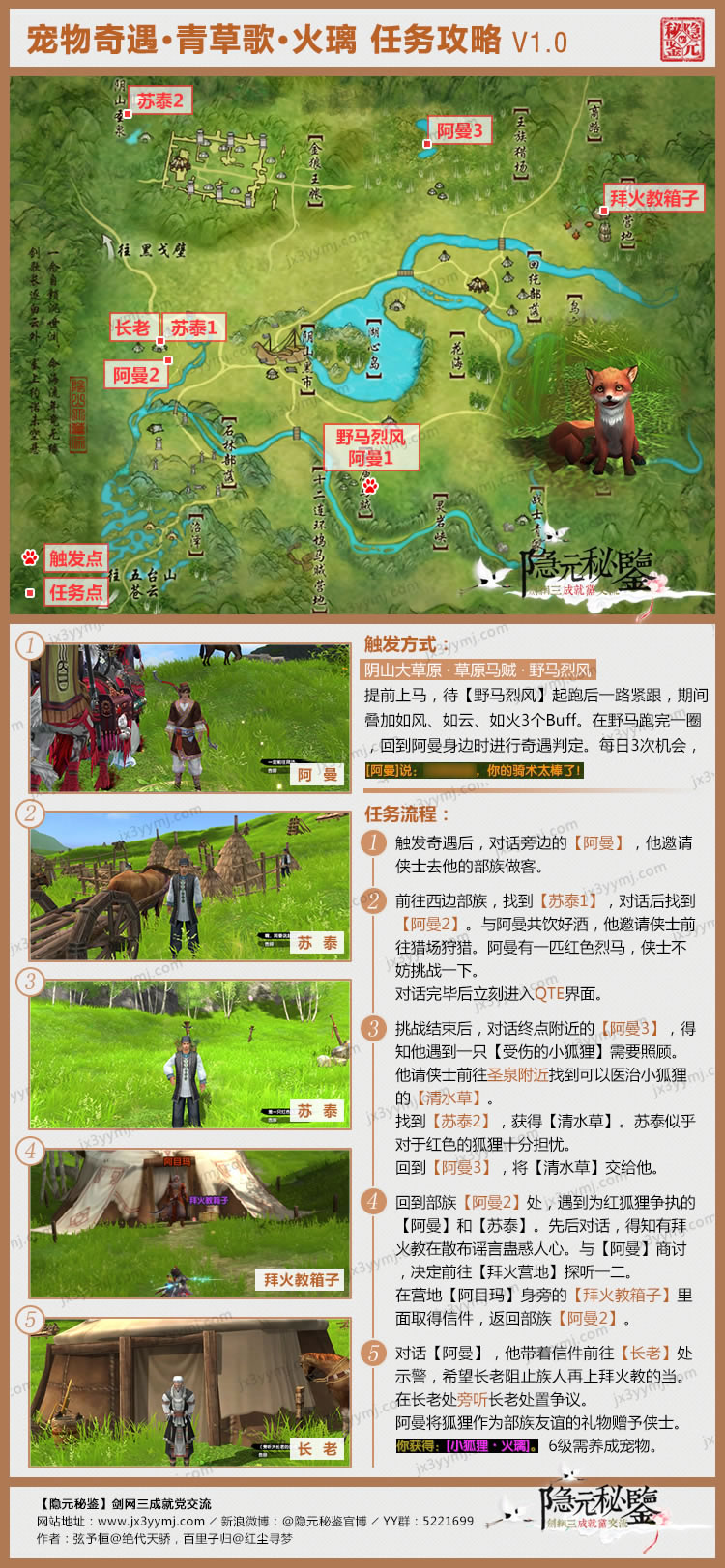 剑网三足迹·宠物奇缘·青草歌成就攻略