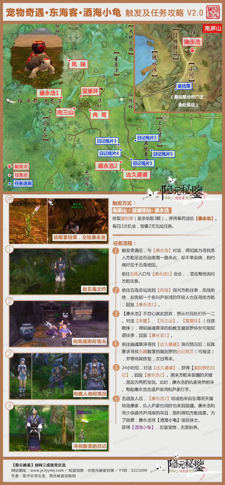 剑网三足迹·宠物奇缘·东海客成就攻略