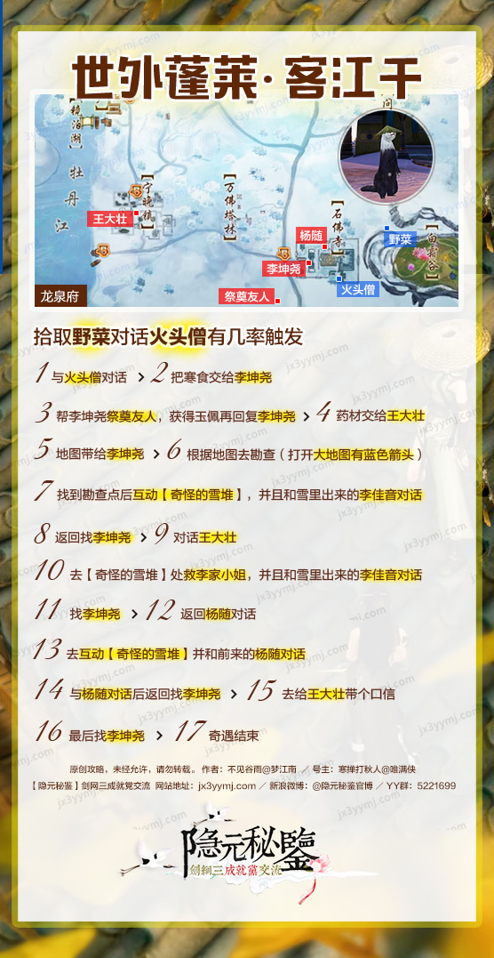 剑网三足迹·宠物奇缘·客江干成就攻略