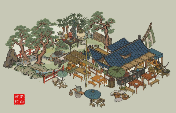 江南百景图杭州茶楼布局一览