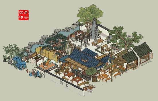 江南百景图杭州茶楼布局一览