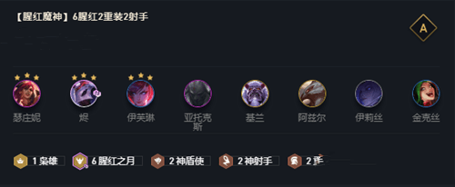 云顶之弈10.21版本6猩红2重装2神射阵容打法攻略