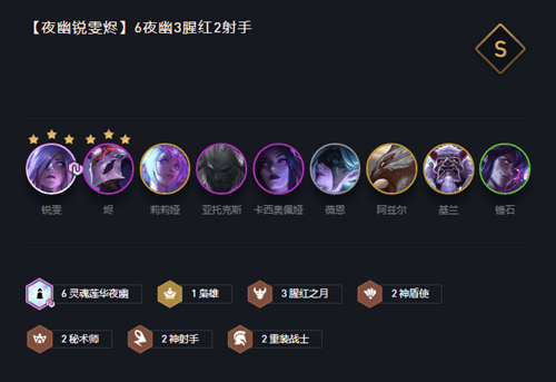 云顶之弈10.22夜幽天选阵容玩法攻略一览
