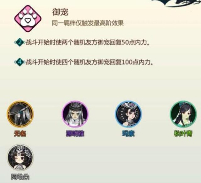 剑网3指尖对弈御宠羁绊阵容搭配推荐