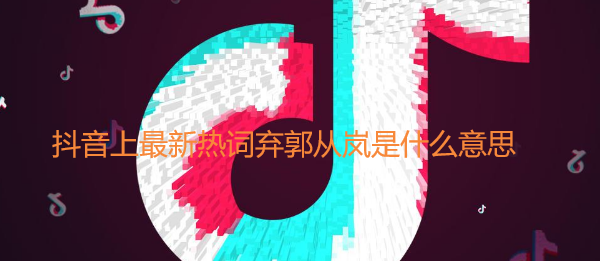 抖音上最新热词弃郭从岚是什么意思