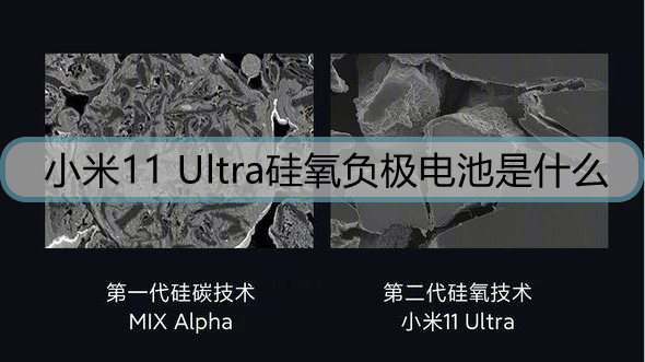 小米11 Ultra硅氧负极电池是什么