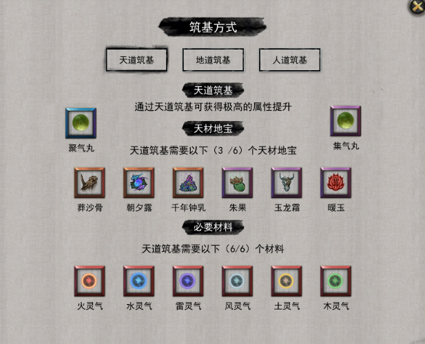 鬼谷八荒各境界突破材料一览