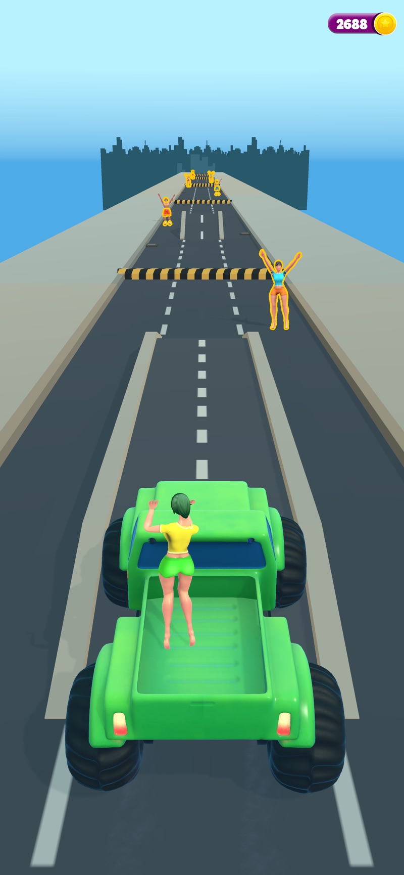 搭便车的女孩3D