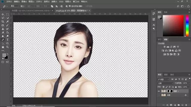 使用蒙版快速抠人物头发的方法
