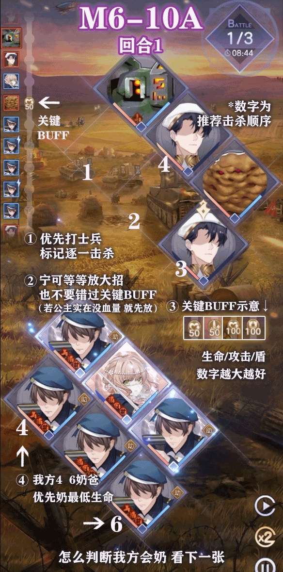 少女的王座M6-10A通关攻略
