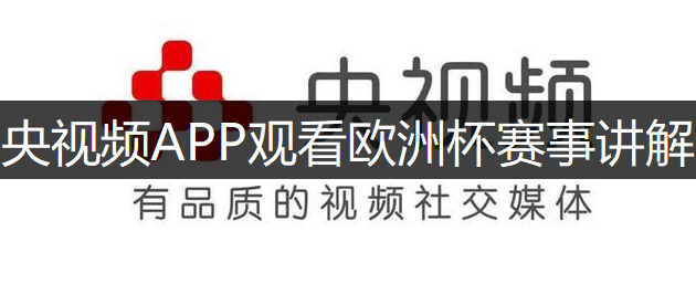 央视频APP观看欧洲杯赛事讲解