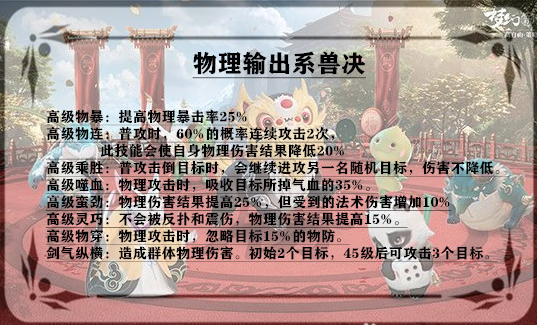 梦幻新诛仙宠物打造技巧分享