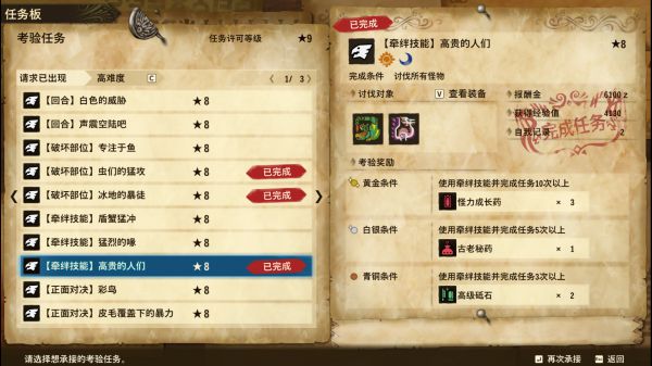 怪物猎人物语2上位野怪图鉴一览