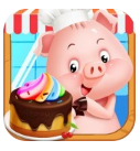 小猪彩虹蛋糕屋