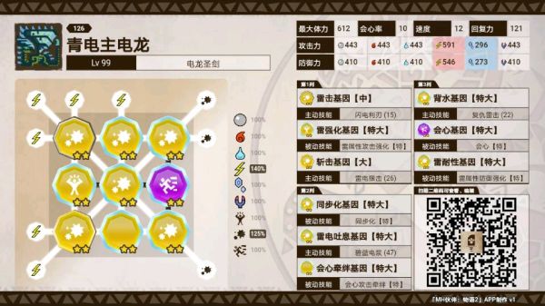 怪物猎人物语2青电主基因搭配推荐
