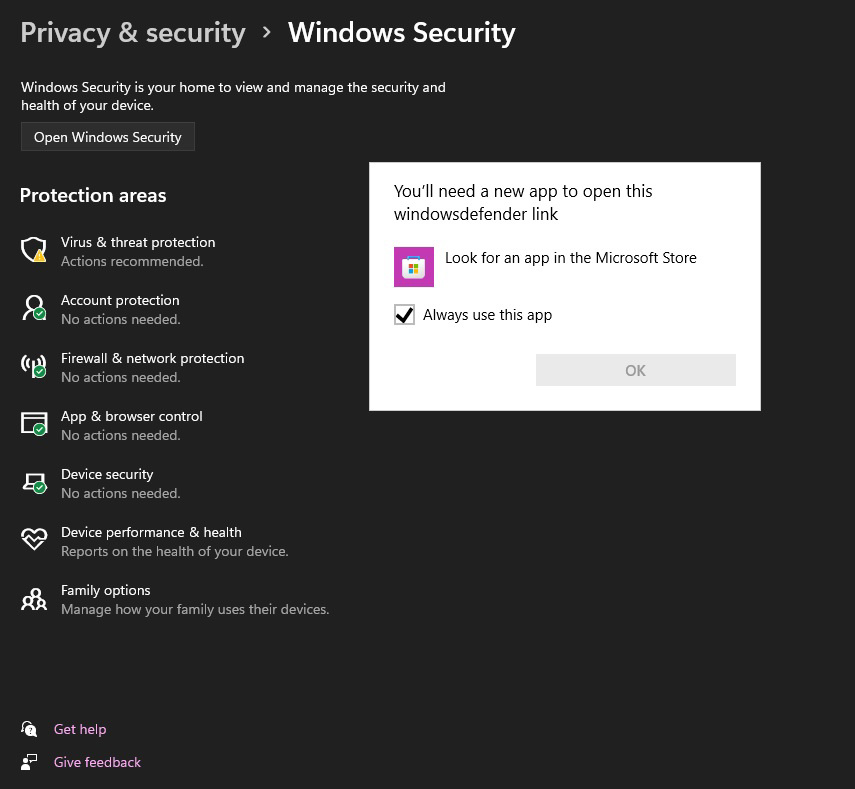 Win11安全中心打不开打不开解决方法