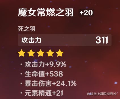 原神迪卢克武器及圣遗物配装推荐
