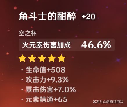 原神迪卢克武器及圣遗物配装推荐