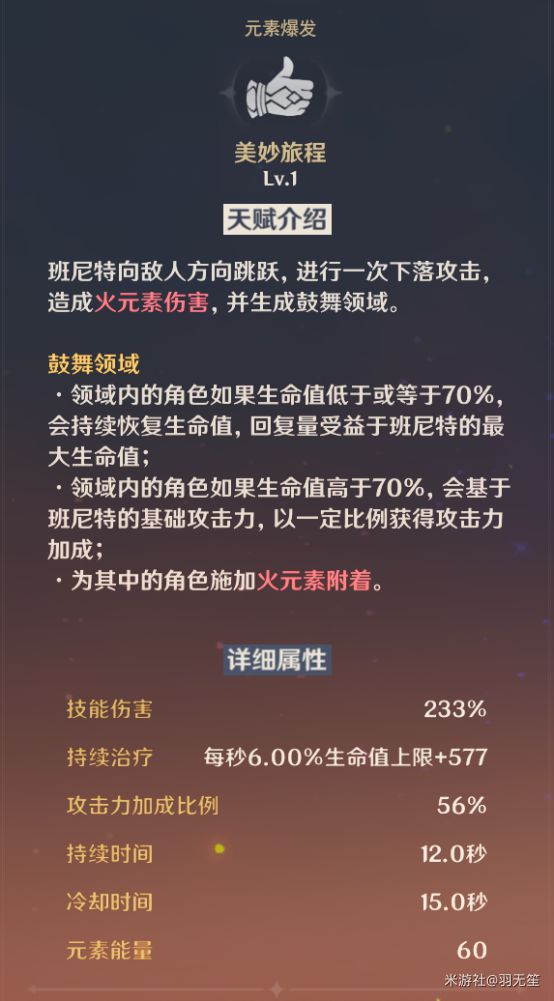 原神班尼特技能与配装详解