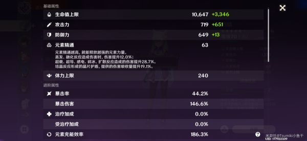 原神低练度刻晴及北斗雷伤数据分析
