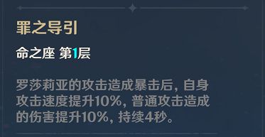 原神罗莎莉亚培养攻略详解