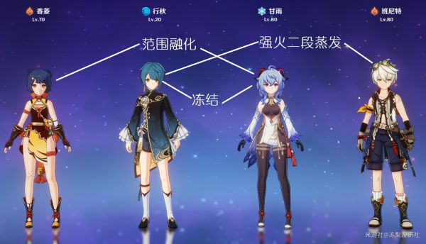 原神甘雨主C及四星双流派搭配推荐