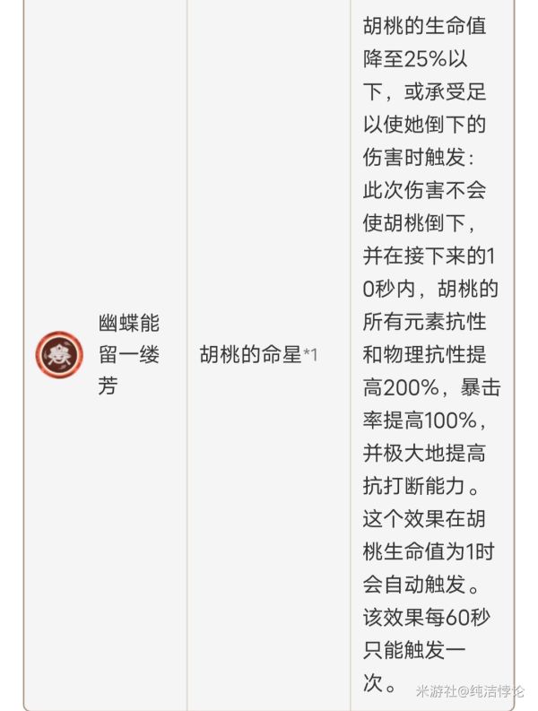 原神胡桃天赋命座及配装推荐
