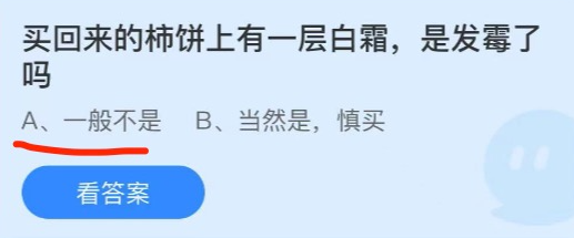 买回来的柿饼上有一层白霜是发霉了吗