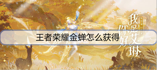 王者荣耀金蝉怎么获得