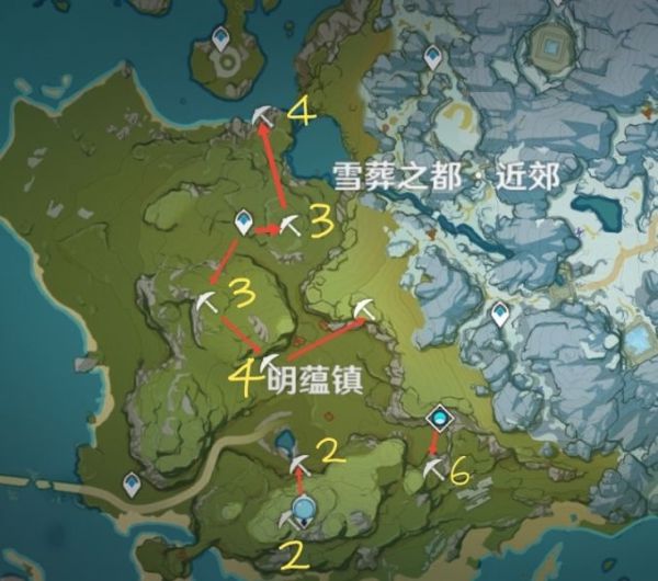 原神烟绯突破材料收集路线分享