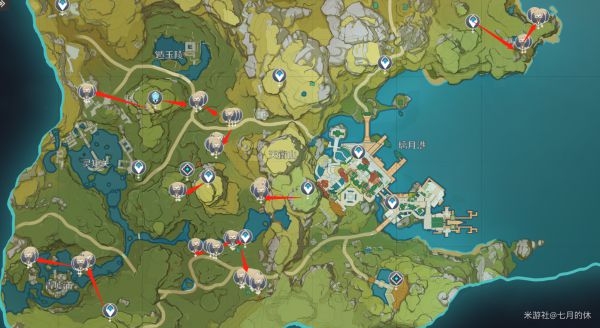 原神烟绯突破材料收集路线分享