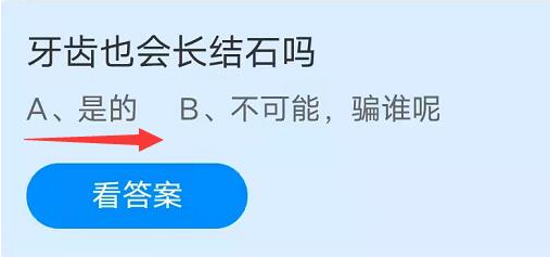 牙齿也会长结石吗