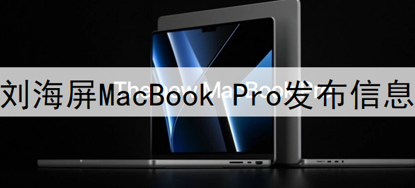 刘海屏MacBook Pro发布信息一览