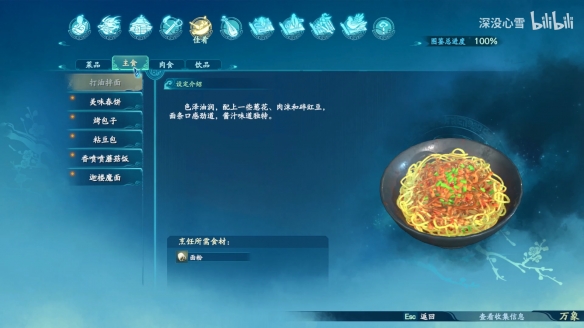 仙剑奇侠传7主食食谱图鉴一览