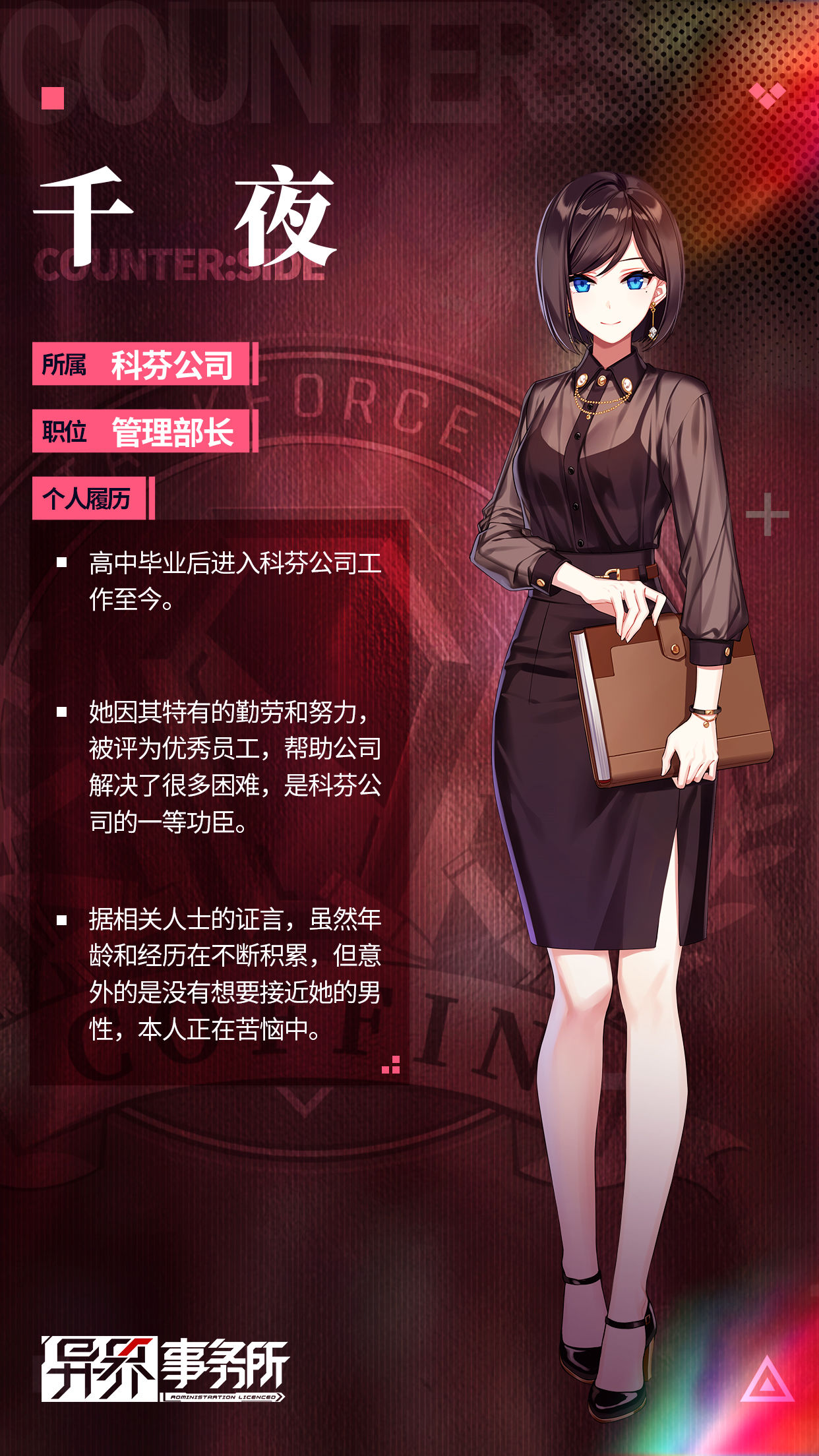 异界事务所科芬公司职员介绍汇总
