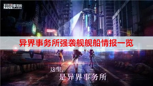 异界事务所强袭舰舰船情报一览