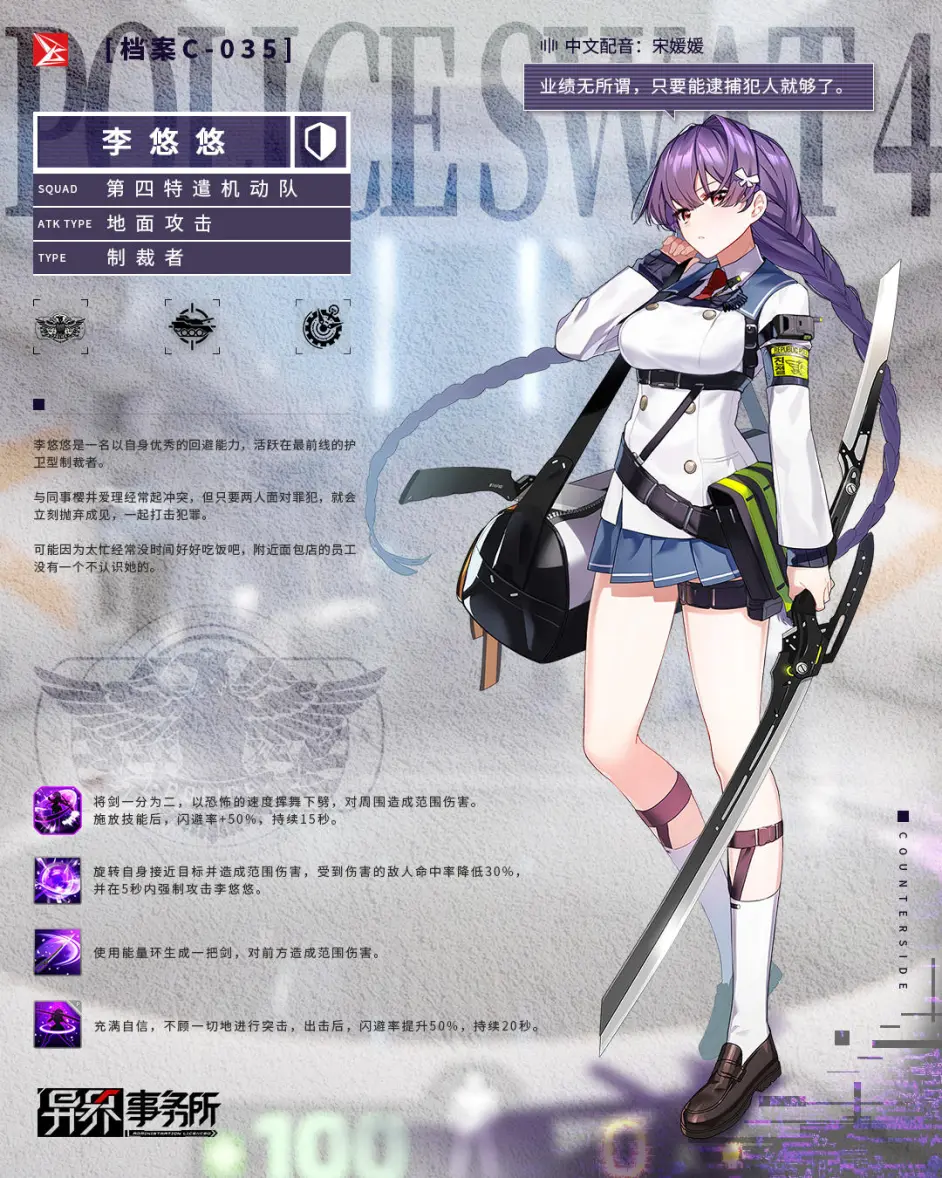 异界事务所第四特遣机动队成员一览