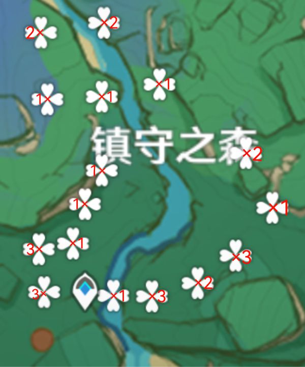 原神2.2版稻妻地区木材采集路线一览