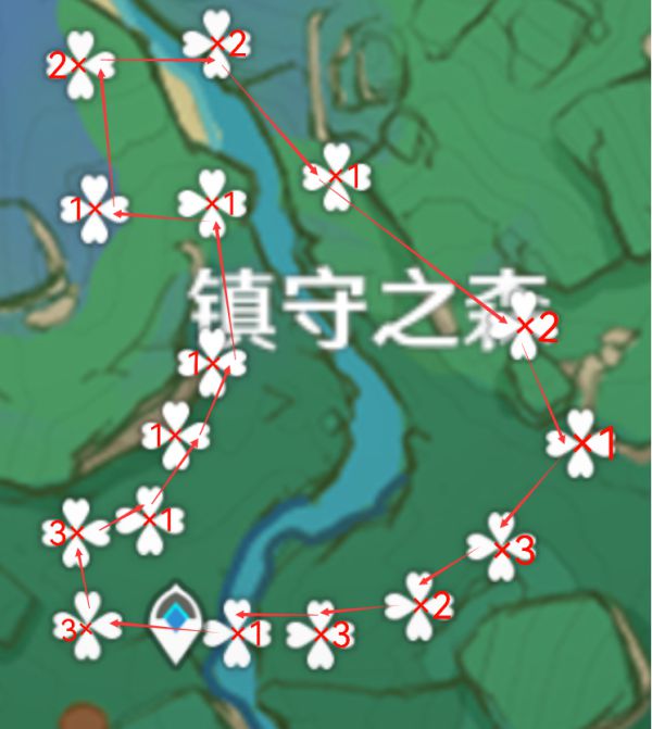 原神2.2版稻妻地区木材采集路线一览