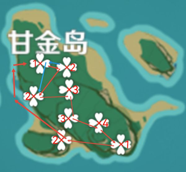 原神2.2版稻妻地区木材采集路线一览