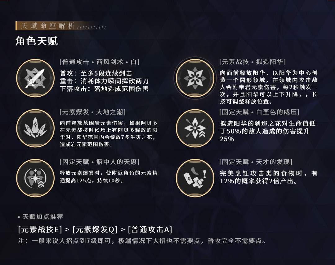 原神白垩之子·阿贝多玩法攻略