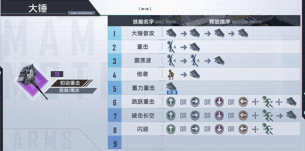 幻塔手游武器出招顺序表一览