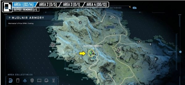 光环无限雷神之锤储物柜第一区域位置一览