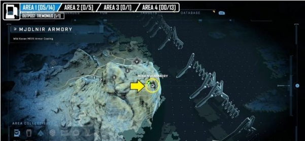 光环无限雷神之锤储物柜第一区域位置一览