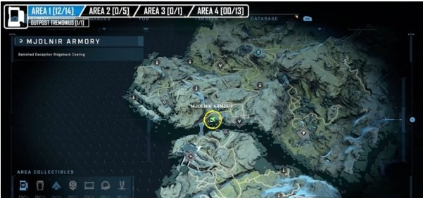 光环无限雷神之锤储物柜第一区域位置一览