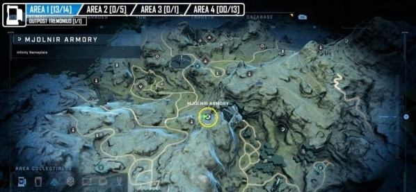 光环无限雷神之锤储物柜第一区域位置一览